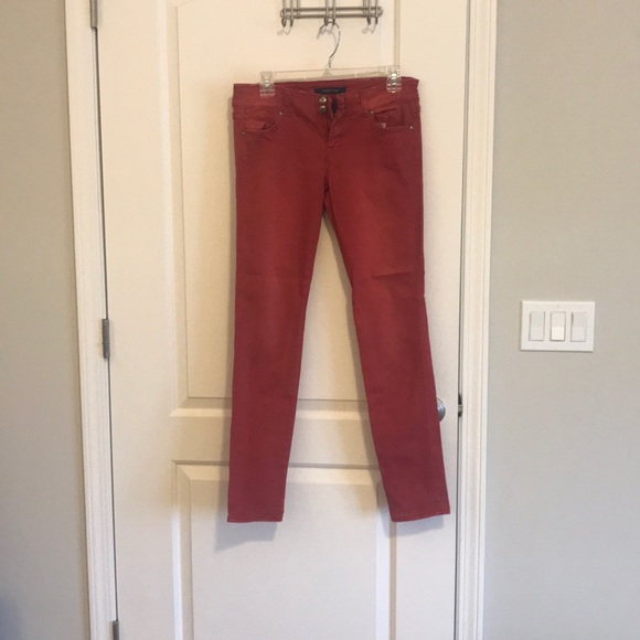 Red skinny Jeans! Size 5/6 Gently Used - Picture 1 of 5